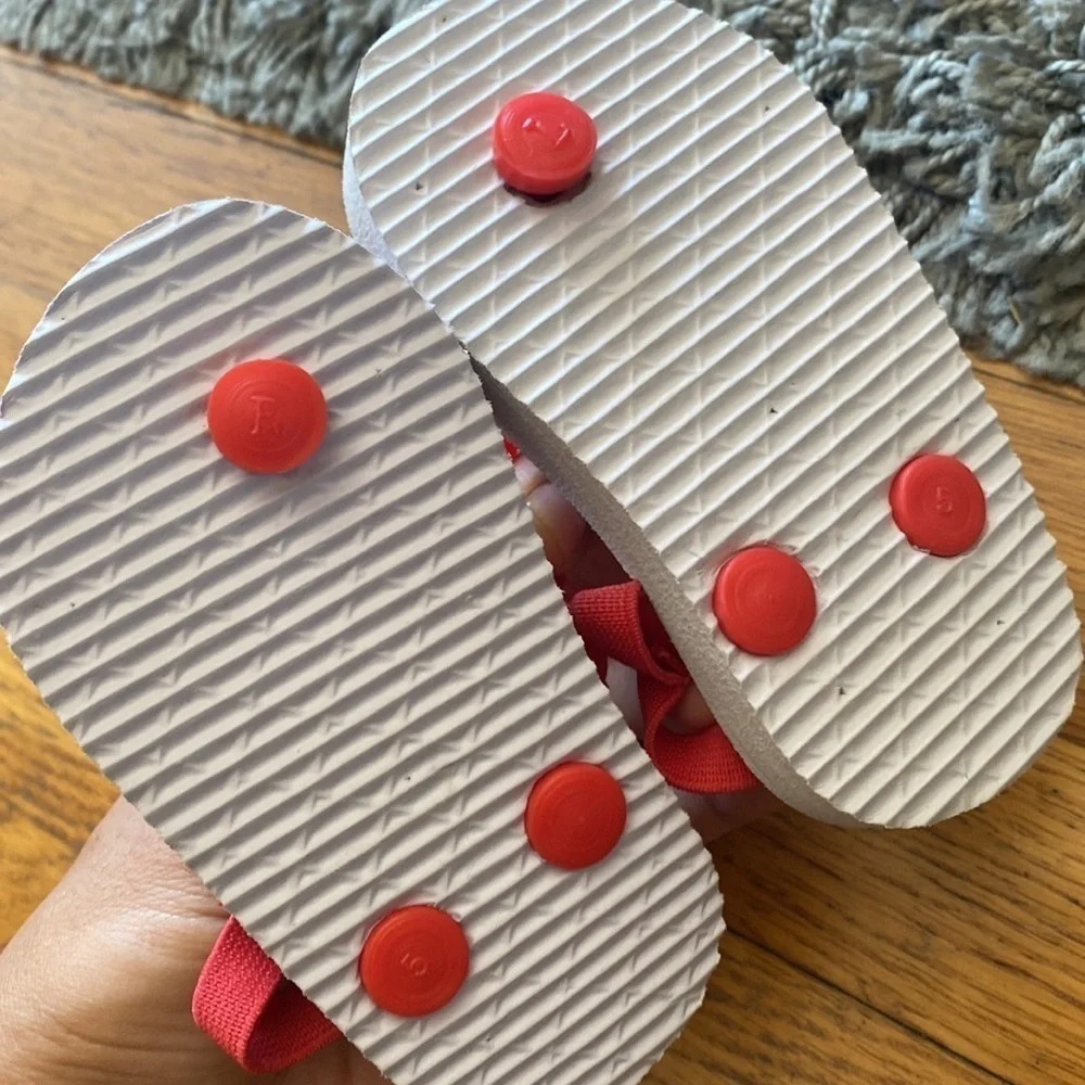 Mickey Mouse Red Sandals Unisex Size 5